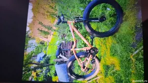 Bicicleta Fet bike noua.Argintiu maro.Aluminiu cadrul.roti 4.0mari - imagine 3