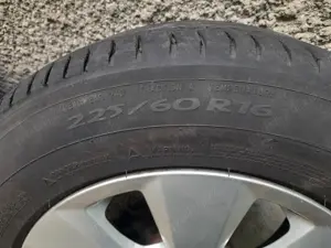 225 60 16 Michelin + Jante Aliaj Audi A6  - imagine 7