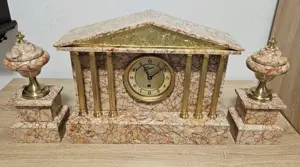 Ceas de semineu mecanic Ucra, 3 piese