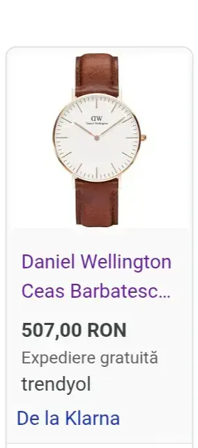 C E A S de firmă,marca Daniel Wellington,original,nou - imagine 3