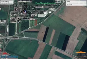 Teren construibil 3.500 mp cu acces din sosea spre Retim fost Polaris Arad