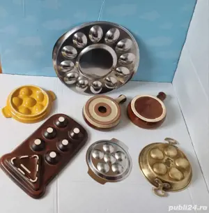 Lot platouri-forme-tigăi pentru ouă-melci - imagine 2