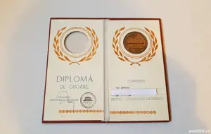 Medalie expoziție maximafilie din bronz, 1983 - imagine 2