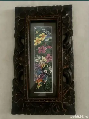 Tablou grafica cu rama din lemn SUPERBA