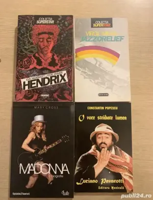 Carti despre muzica Hendrix, Jazzorelief, Madonna, Pavarotti - imagine 3