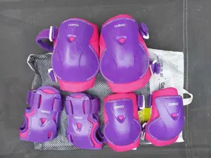 Role reglabile OXELO Play3 Roz-Mov - imagine 3