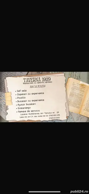 angajam ajutor BUCATAR SI bucatar