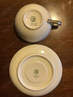 Set 6 Cesti cu Farfurii din Portelan Lettin - Germania - imagine 3