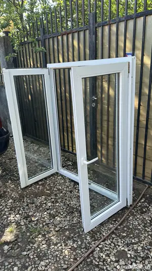Fereastra tamplarie PVC cu geam termopan 1200mm x 1500mm dubla deschidere + oscilobatare - imagine 4