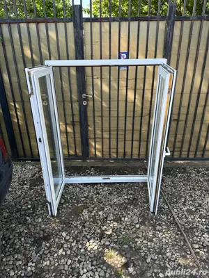 Fereastra tamplarie PVC cu geam termopan 1200mm x 1500mm dubla deschidere + oscilobatare - imagine 3