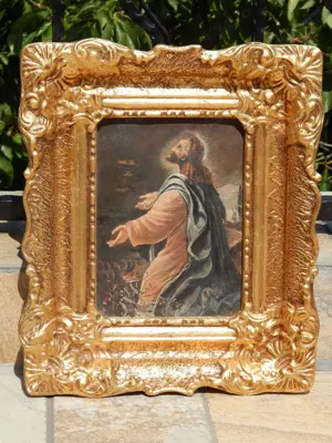 Tablou pictura Rugaciunea lui Iisus in Gradina Ghetsimani 33X38 cm