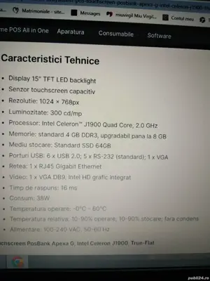Sistem operare si gestiune PosBank touchscreen +cititor cod de bare+ sertar pentru bani - imagine 3
