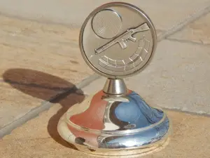 Medalion cupa concurs tragere mitraliera asalt FN FAL StG 58 - imagine 2