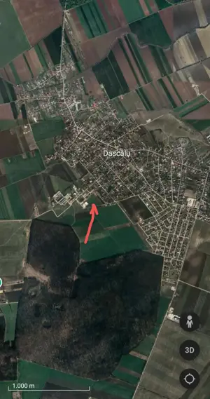 Teren intravilan de vanzare in loc. Dascalu 17600mp, intra A0 si A3