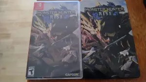 Joc Monster Hunter Rise (Nintendo Switch) + Steelbook + Set postere