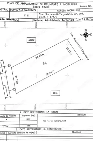 !!!!!!Teren intravilan Buftea!!!!! - imagine 5