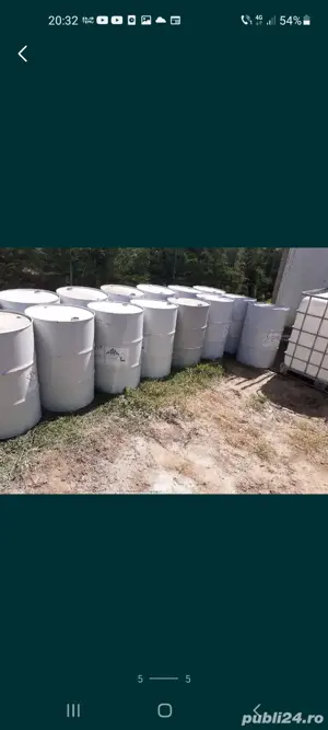 Vand butoaie de 220 litri, de tabla si de 220 litri, de plastic foarte rezistente - imagine 3