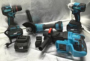 Set Scule 4 in 1 THO Lux 48V, Cu 2 Baterii Incluse