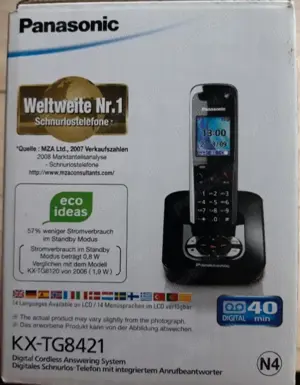 Telefon fix fara cablu cu robot marca Panasonic - imagine 2