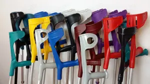 Carje ortopedice din aluminiu, reglabile, nemtesti - imagine 3