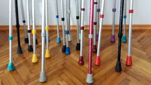 Carje ortopedice din aluminiu, reglabile, nemtesti - imagine 5