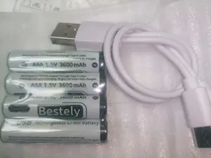 Bateri Besteley 3R AAA cu incarcare USB tip C, 1.5 V, 3600 A