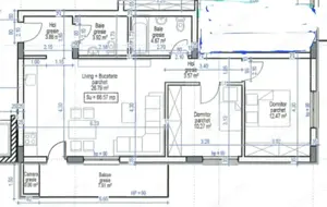 Apartament finisat, finisaje noi, semidecomandat, 3 camere - imagine 12