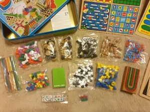 Joc de masa vintage, 50 jocuri incluse, jocuri de familie - imagine 3