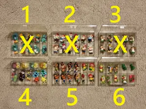 Lot Kinder 65 figurine, colectii vintage anii 80-90