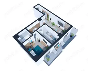 ADAMANT ECLYPSE, 2 camere decomandat, TIP 2G, 69.9mp - imagine 2