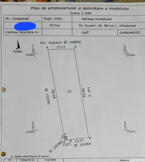 Teren intravilan în Ghindărești