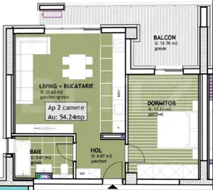 Apartament de vanzare, cu 2 camere, 54 mp, zona Calea Torontalului red.suplim 5% - imagine 2