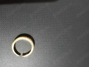 Inel reglabil cu perle,aurit