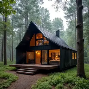 Kit casa vacanta pe structura metalica