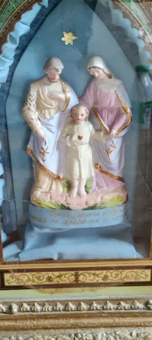 Vand icoana religioasa veche Sfanta Familie,sec.XIX