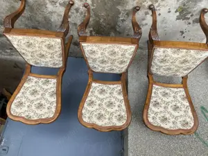 Scaune lemn masiv- stil Chippendale - imagine 2