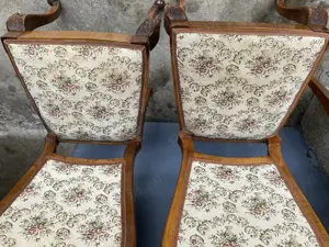 Scaune lemn masiv- stil Chippendale - imagine 5