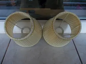 Abajur din panza aplica candelabru lampadar lustra fasung mic E14 - imagine 2