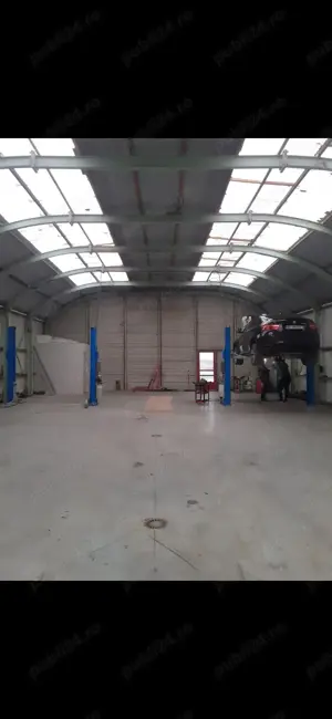 Inchiriez Hala 300 mp,cu elevatoare,canal,aparate vulcanizare