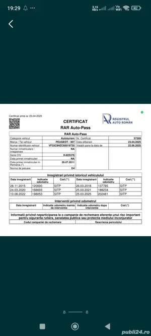 Vand Peugeot 307 facelift 2007 - imagine 7