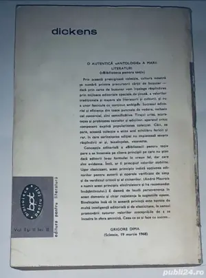 1962!! Marile sperante vol. 1, 2 C. Dickens - imagine 2