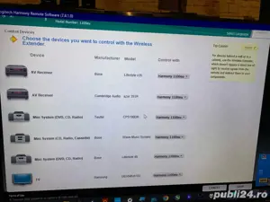 Logitech HARMONY 1100 Telecomanda SMART Universală La Cutie ca NOUĂ  - imagine 5