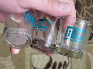 SET 3 Pahare Shot Medochemie,Colectie -8 LEi - imagine 2