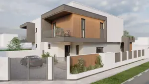 Duplex Sacalaz P+E,4Camere,3 Bai,Proiect Modern - imagine 3