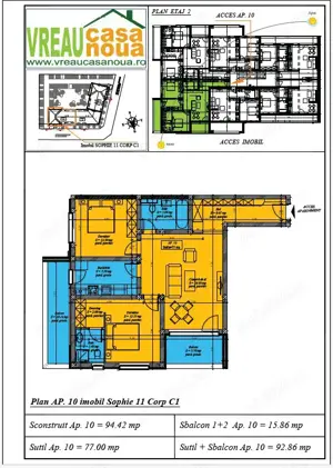 NOU în Giroc! Apartament cu 3 camere într-un complex exclusivist   Sophie 11 - imagine 6