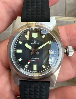 Ceas automat 38 mm mecanism seiko NH35 safir luminos diver 200m periat