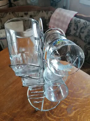 Suport metalic pentru pahare - imagine 2