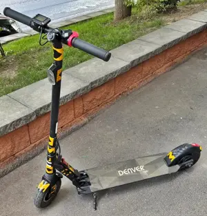 Trotineta electrica Denver black, 20km h, roti 8 inch, garantie 6 luni
