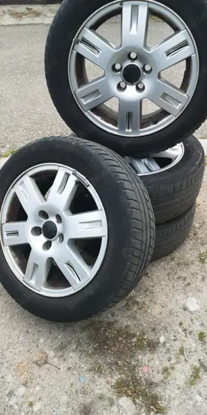 Roti Jante aliaj Ford R 16 piulite anvelope vara cauciucuri pret NEG - imagine 2