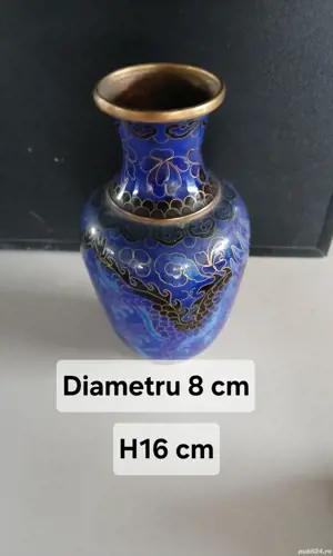 Vaza bronz inscriptii dragon